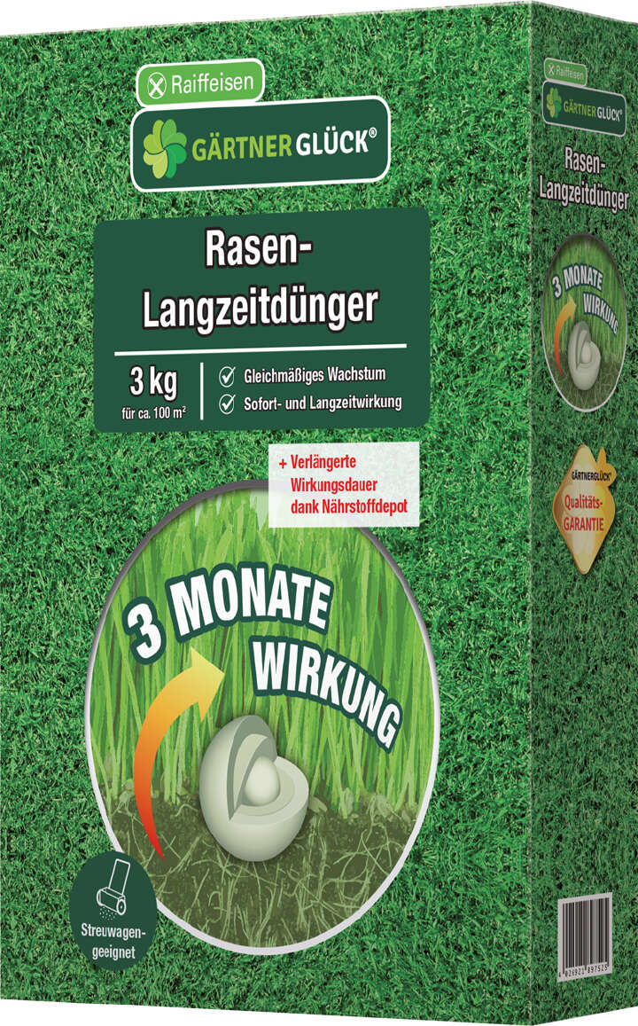 GÄRTNERGLÜCK Rasendünger mit Langzeitwirkung